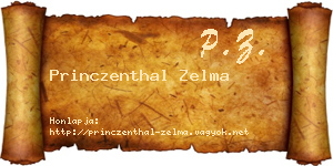 Princzenthal Zelma névjegykártya